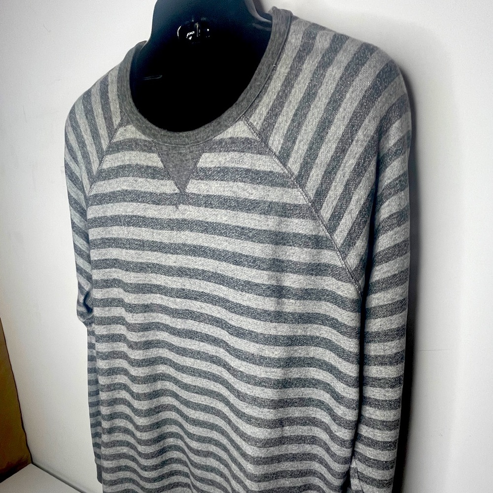 Men’s Sonoma Striped Gray Sweater - 2XL